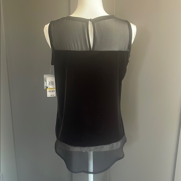 I.N.C International Concepts Elegant Black Sleeveless Top Size M - Picture 3 of 6